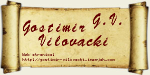 Gostimir Vilovački vizit kartica